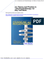 Dwnload Full Contemporary Theory and Practice in Counseling and Psychotherapy 1st Edition Tinsley Test Bank PDF