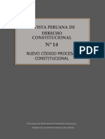 Revista Peruana de Derecho Constitucional: Entro DE Studios Onstitucionales