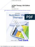 Dwnload Full Nutrition and Diet Therapy 12th Edition Roth Test Bank PDF