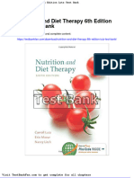 Dwnload Full Nutrition and Diet Therapy 6th Edition Lutz Test Bank PDF