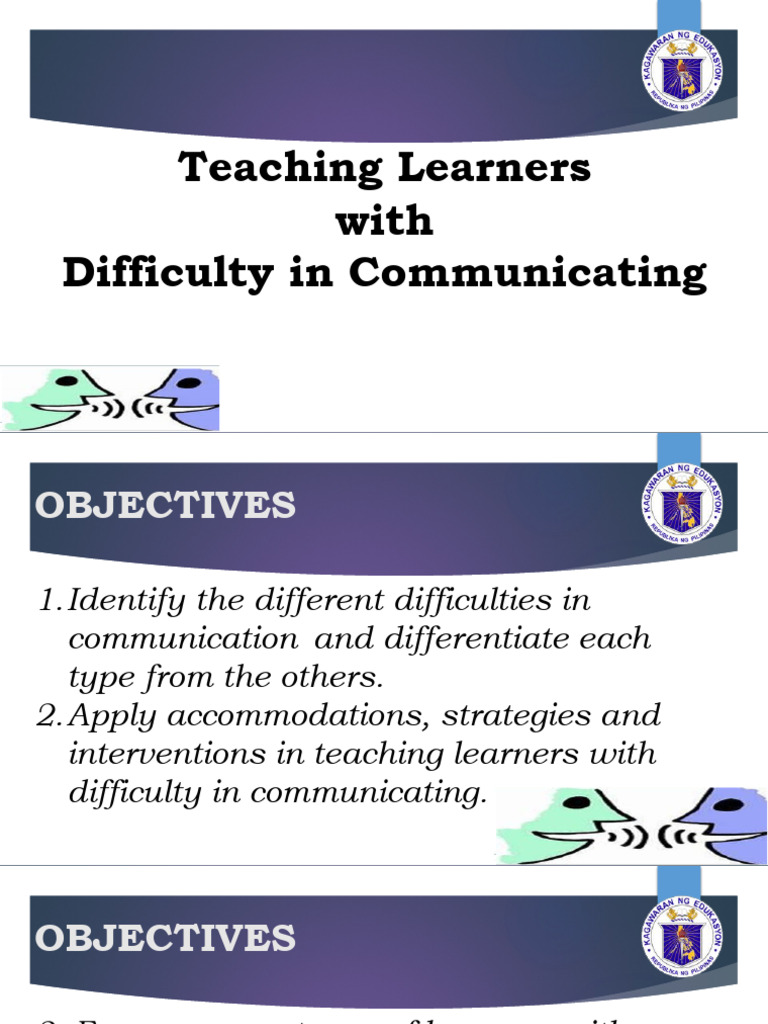 Teaching Strategies for Communication Difficulties | PDF | Speech ...