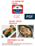 Lokal Food of Urap - Dwi
