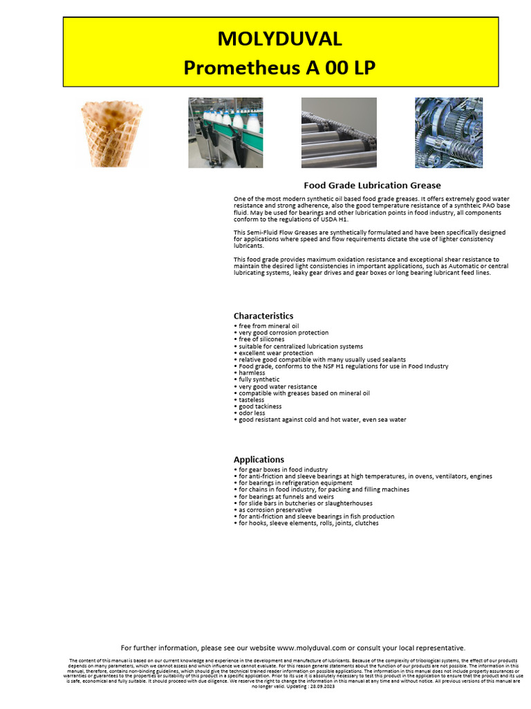 Prometheus A 00 LP | PDF | Lubricant | Bearing (Mechanical)