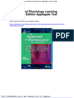 Dwnload Full Anatomy and Physiology Learning System 4th Edition Applegate Test Bank PDF