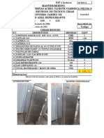 Informe de Mantenimiento en Vertical 2 Puerta Acero Cliente Cambrica Selisa S.A.