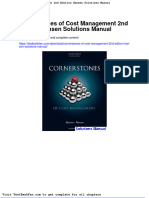 Dwnload Full Cornerstones of Cost Management 2nd Edition Hansen Solutions Manual PDF