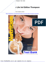 Dwnload Full Nutrition For Life 3rd Edition Thompson Test Bank PDF