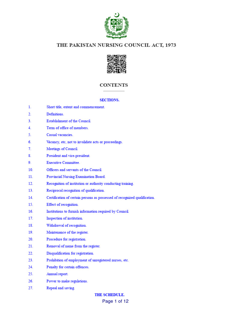 Nursing council act pakistan 1973 pdf nursing presidents of the