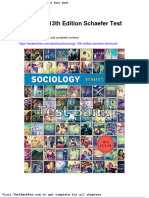 Dwnload full Sociology 13th Edition Schaefer Test Bank pdf