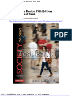 Dwnload Full Society The Basics 13th Edition Macionis Test Bank PDF