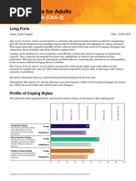 Coping Styles Questionnaire Scoring Guide | PDF | Psychological Testing ...