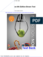 Dwnload Full Nutrition Now 8th Edition Brown Test Bank PDF