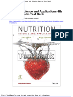 Dwnload Full Nutrition Science and Applications 4th Edition Smolin Test Bank PDF