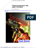 Dwnload full Sociology a Brief Introduction 10th Edition Schaefer Test Bank pdf