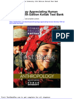 Dwnload Full Anthropology Appreciating Human Diversity 15th Edition Kottak Test Bank PDF