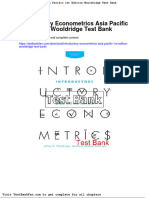 Dwnload Full Introductory Econometrics Asia Pacific 1st Edition Wooldridge Test Bank PDF