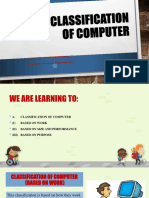 Classification of Computers