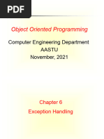 Chapter 6-Exception Handling