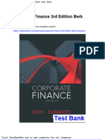 Dwnload Full Corporate Finance 3rd Edition Berk Test Bank PDF