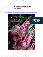 Dwnload Full Nutritional Sciences 3rd Edition Mcguire Test Bank PDF