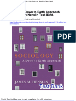 Dwnload Full Sociology Down To Earth Approach 11th Edition Henslin Test Bank PDF