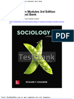 Dwnload full Sociology in Modules 3rd Edition Schaefer Test Bank pdf