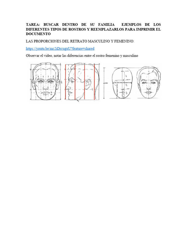 Tarea Tipos de Rostros | PDF