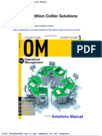 Dwnload Full Om 5 5th Edition Collier Solutions Manual PDF