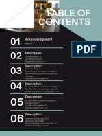 Black Simple Minimalist Table of Contents