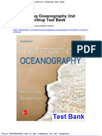 Dwnload Full Investigating Oceanography 2nd Edition Sverdrup Test Bank PDF