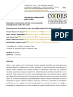 Instrumentos Económicos para La Gestión Ambiental, Apuntes para Cuba