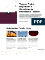 Transfer Pricing Regulations and Compliance in International Taxation