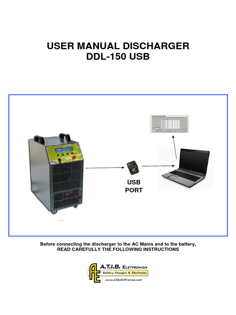 DDL-150 USB Discharger User Manual | PDF | Computer File | Usb Flash Drive