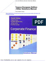 Dwnload Full Corporate Finance European Edition 2nd Edition Hillier Solutions Manual PDF