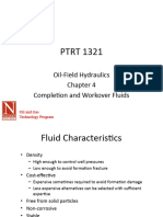 PTRT 1321: Oil-Field Hydraulics Completion and Workover Fluids