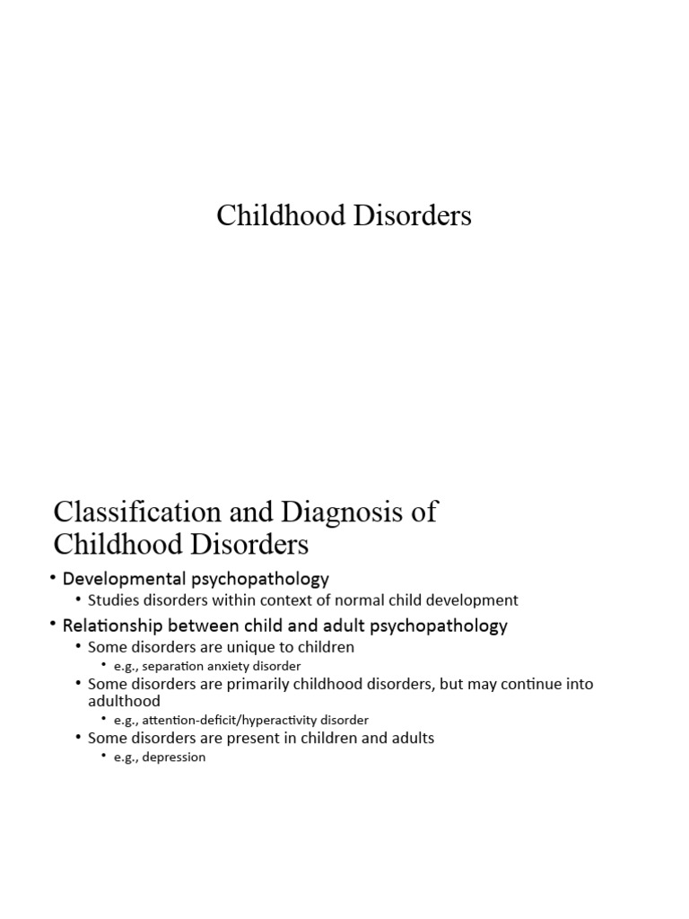 Neurodevelopmental Disorders in Childhood | PDF | Attention Deficit ...