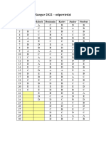 2022-Odpowiedzi Kangur Matematyczny Konkurs