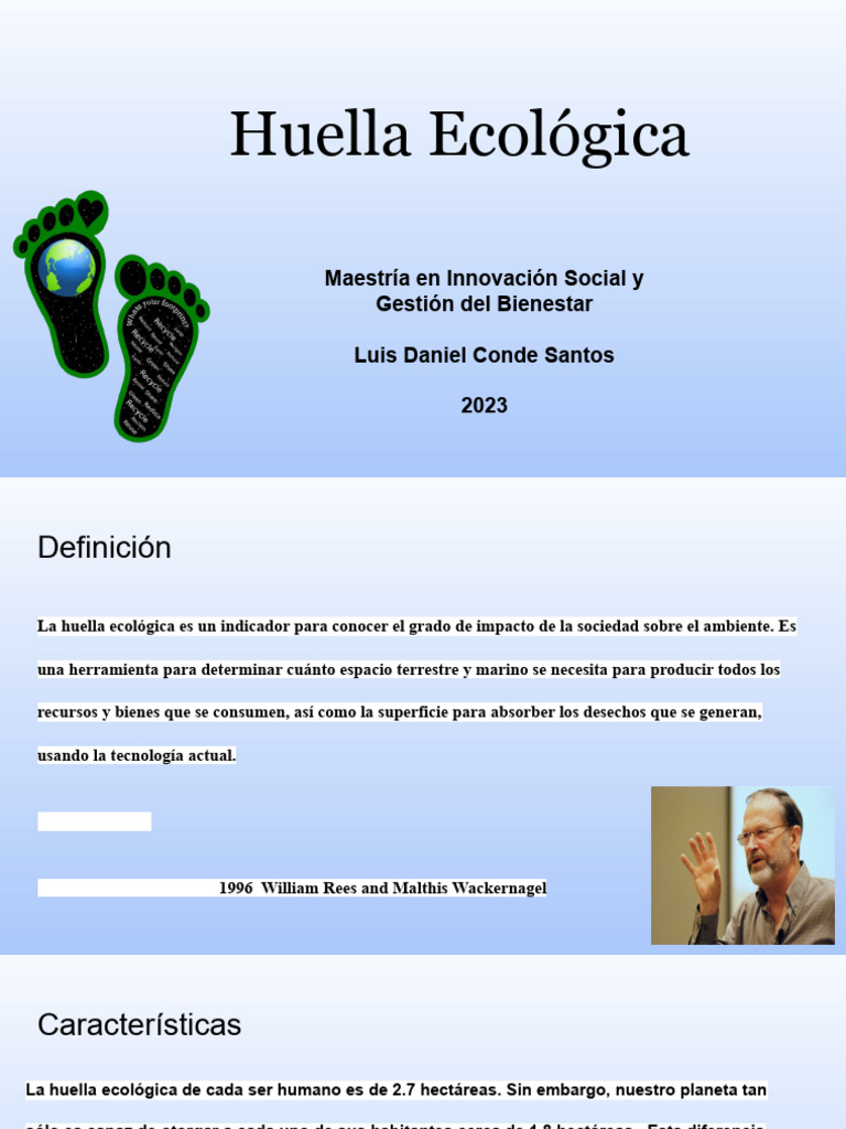 Definición de Huella Ecológica | PDF | Naturaleza | Entorno natural