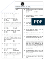 Arithmetic Progressions - Practice Sheet - WARRIOR SERIES CLASS-10TH