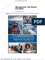 Dwnload Full Operations Management 13th Edition Stevenson Test Bank PDF