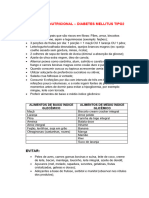 Orientação Nutricional para Diabetes