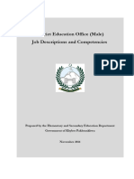 Job Descriptions and Competencies of District Education Office Male