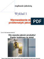 Zarządzanie Jakością: Wykład 1