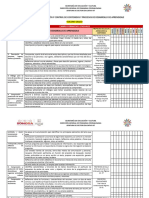 Cronograma de Atención y Control de Contenidos y Pda Tercero Grado