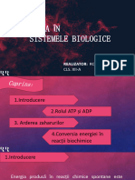 Energia În Sistemele Biologice