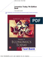Dwnload Full Issues in Economics Today 7th Edition Guell Test Bank PDF