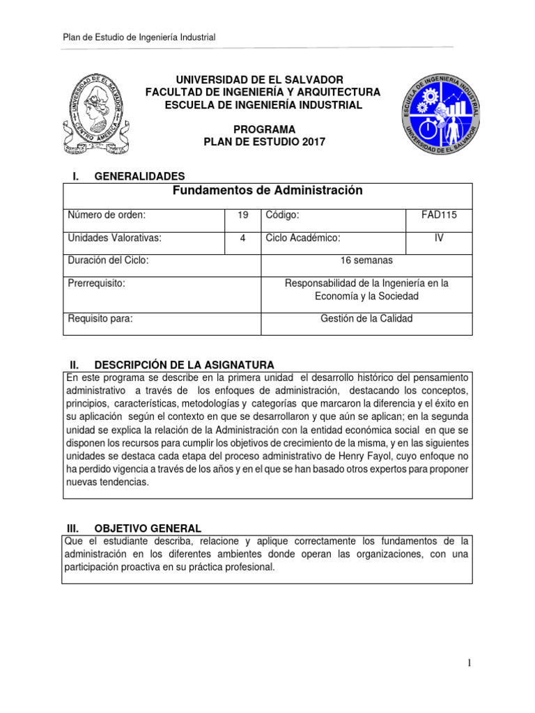 FAD115-Programa de La Asignatura | PDF | Aprendizaje | Ingeniería