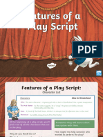 Features of A Play Script