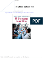 Dwnload Full It Strategy 1st Edition Mckeen Test Bank PDF