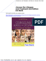 Dwnload Full Counseling Across The Lifespan Prevention and Treatment 2nd Edition Juntunen Test Bank PDF